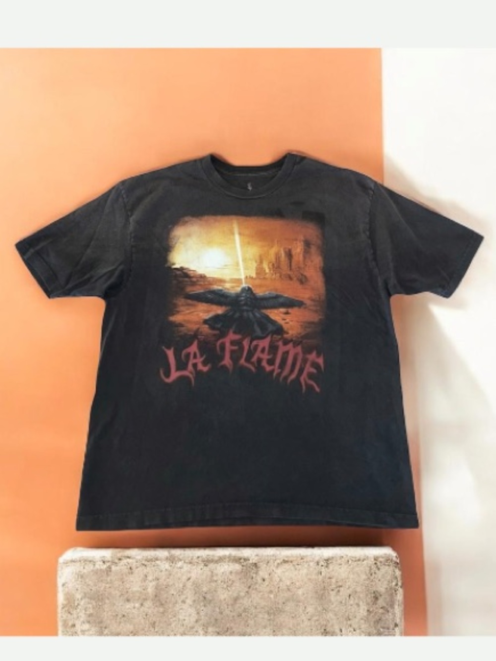 🆕 Travis Scott Cactus Jack Coachella Exclusive La Flame Utopia Tee